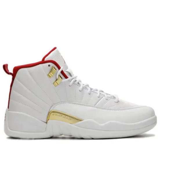 Nike Air Jordan 12 FIBA 防滑減震 高幫復古籃球鞋 男鞋 白金#最夯商品#