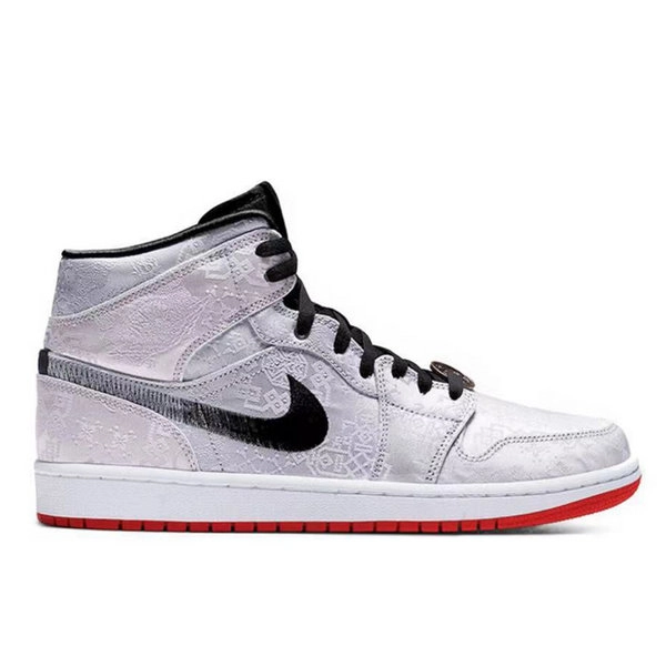 Nike Jordan Clot “Fearless”陳冠希聯名 銅錢白絲綢 防滑耐磨 中幫復古籃球鞋
