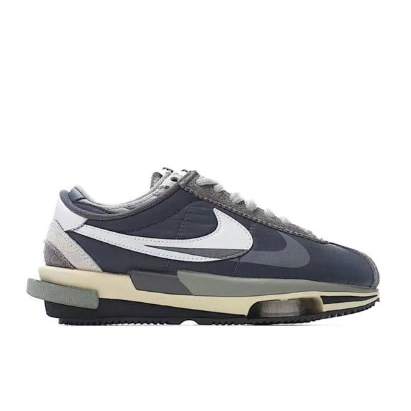 Sacai x Nike Cortez 4.0 Grey聯名阿甘鞋 複古輕便跑步鞋 灰白 男女同款#快速出貨