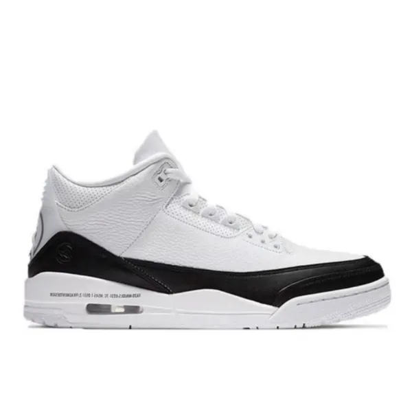 Nike Air Jordan 3 x Fragment Design藤原浩 減震防滑 中幫籃球鞋 黑白#品質保證#