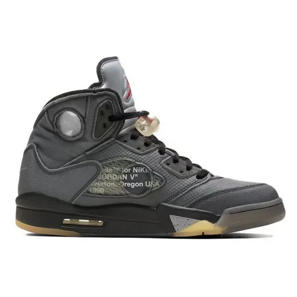 Nike Jordan 5 Off White Retro SP 黑蟬翼 實戰籃球鞋 黑色#優惠活動#