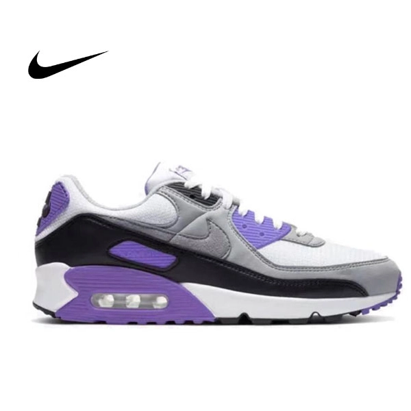 Nike Air Max 90 Purple 白紫 Volt 耐磨防滑 低幫慢跑鞋 男女同款#特價好康