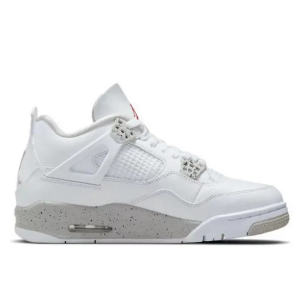 Nike Air Jordan 4 Retro“Tech White”防滑耐磨 中幫復古籃球鞋 白奥利奥#品質嚴選#