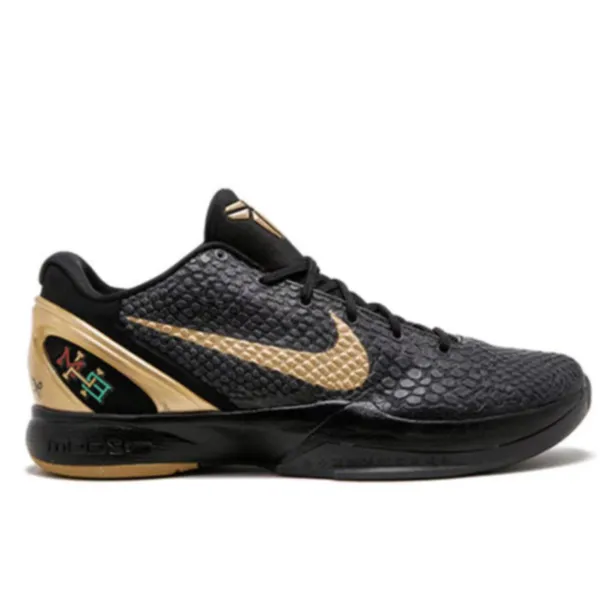 【Nike Kobe 6 BHM】黑曼巴科比6籃球鞋 | 防滑輕便 黑金