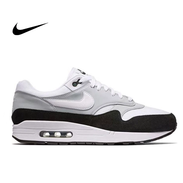 Nike Air Max 1 White Grey Black 灰白黑 輕便舒適 低幫跑步鞋 男女同款#新款熱銷