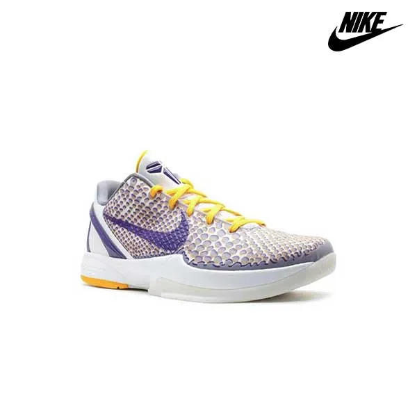 【Nike Kobe 6 Protro 3D Lakers】湖人科比6代籃球鞋 | 減震防滑耐磨 白紫
