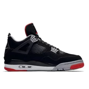 Nike Air Jordan 4 Retro Bred公牛 防滑耐磨 中幫復古籃球鞋 黑紅 2019年版#出貨快速#