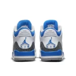 Jordan 3 Nike Air “Racer Biue”小閃電 防滑耐磨 中幫 復古籃球鞋 白藍#好評不斷#