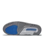 Jordan 3 Nike Air “Racer Biue”小閃電 防滑耐磨 中幫 復古籃球鞋 白藍#好評不斷#