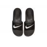 品質保證#2023熱銷 NIKE BENASSI Swoosh 時尚拖鞋 字母大LOGO 男女款 黑白 312618-011