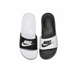最高品質#2023熱銷 Nike Benassi Jdi 簡約休閒 陰陽黑白鴛鴦拖鞋 818736-011