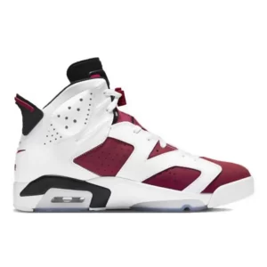 Nike Air Jordan 6 Carmine胭脂 防滑耐磨 高幫復古籃球鞋 白紅#經典熱賣#