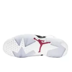 Nike Air Jordan 6 Carmine胭脂 防滑耐磨 高幫復古籃球鞋 白紅#經典熱賣#