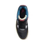 Nike Air Jordan 4 Retro Union Off Noir耐磨減震 低幫復古籃球鞋 黑藍#好穿舒適#