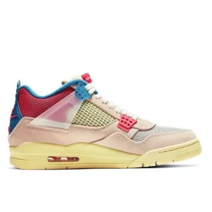 Nike Jordan 4 Retro x Union LA “Guava ice”說唱新世代 中幫復古籃球鞋 粉紅籃#優質爆款#