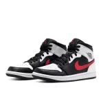 Nike Air Jordan 1 Retro Mid Black Gym Red 紅鉤熊貓 減震防滑 復古籃球鞋#熱銷推薦#