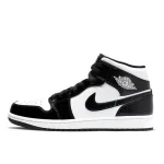 Nike Air Jordan 1 Mid SE ASW 黑白熊貓 漆皮 減震防滑 復古籃球鞋#折扣下殺#