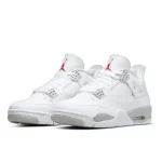Nike Air Jordan 4 Retro“Tech White”防滑耐磨 中幫復古籃球鞋 白奥利奥#品質嚴選#