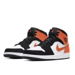Nike Air Jordan 1 Mid Shattered Backboard 扣碎籃板 復古籃球鞋 白黑橘#特價好康#