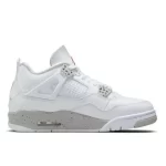 Nike Air Jordan 4 Retro“Tech White”防滑耐磨 中幫復古籃球鞋 白奥利奥#品質嚴選#