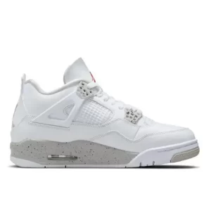 Nike Air Jordan 4 Retro“Tech White”防滑耐磨 中幫復古籃球鞋 白奥利奥#品質嚴選#