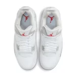 Nike Air Jordan 4 Retro“Tech White”防滑耐磨 中幫復古籃球鞋 白奥利奥#品質嚴選#