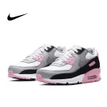 Nike Air Max 90 Pink and Black 白灰粉黑 防滑耐磨 低幫慢跑鞋 女款#彈性柔軟