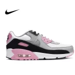 Nike Air Max 90 Pink and Black 白灰粉黑 防滑耐磨 低幫慢跑鞋 女款#彈性柔軟