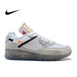 Off White Nike Air Max 90 白色 Virgil The Ten耐磨透氣 低幫跑步鞋 男女同款#好評熱銷