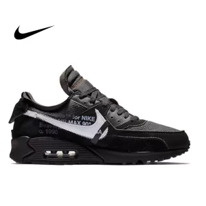 Nike Air Max 90 Off White The Ten聯名 防滑耐磨 低幫跑步鞋 黑白#購買安心