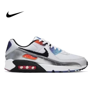 Nike Air Max 90白 Good Game 電玩像素 防滑耐磨 低幫板鞋 白藍紅#現貨供應