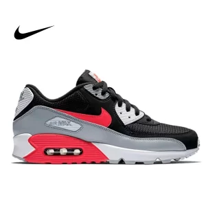 Nike Air Max 90 Essential 黑紅灰 運動耐磨 低幫慢跑鞋 男款#特價下殺