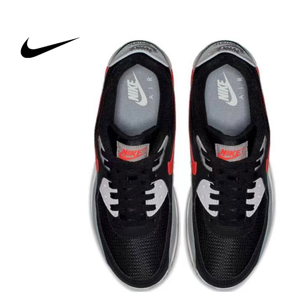 Nike Air Max 90 Essential 黑紅灰 運動耐磨 低幫慢跑鞋 男款#特價下殺