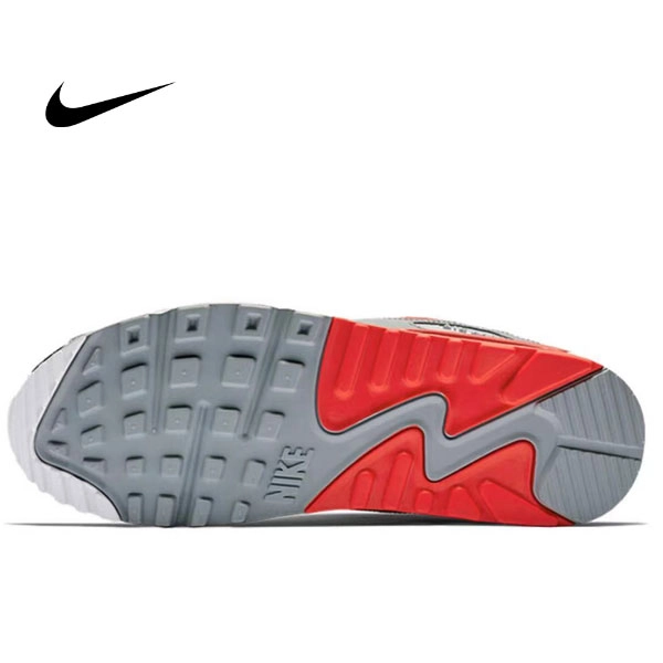 Nike Air Max 90 Essential 黑紅灰 運動耐磨 低幫慢跑鞋 男款#特價下殺