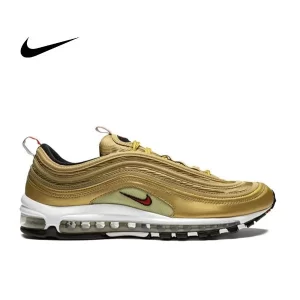 Nike Air Max 97 ”ltaly“金子彈 低幫跑步鞋 男女同款 金屬金
