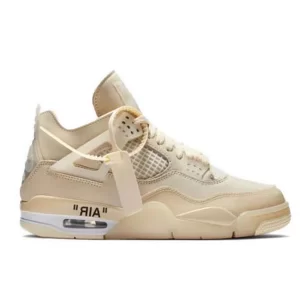 Jordan 4 Off White “Sail”白帆 高幫復古籃球鞋 米白#好穿透氣#