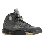 Nike Jordan 5 Off White Retro SP 黑蟬翼 實戰籃球鞋 黑色#優惠活動#