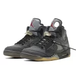 Nike Jordan 5 Off White Retro SP 黑蟬翼 實戰籃球鞋 黑色#優惠活動#