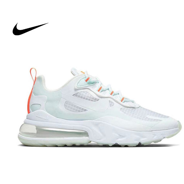 Air Max 270 React女鞋 白淺藍 氣墊減震 低幫跑步鞋#出貨快速