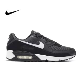 Nike Air Max 90黑灰 防滑輕便 低幫慢跑鞋 男款#最高品質