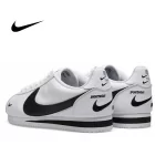 Nike Classic Cortez Prem 阿甘鞋防滑復古跑步鞋 男女同款 白黑#限時秒殺