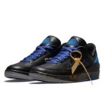 Nike Air Jordan 2 Off White Retro SP”Black and Varsity Red”解構 低幫復古籃球鞋 黑藍