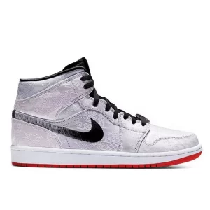Nike Jordan Clot “Fearless”陳冠希聯名 銅錢白絲綢 防滑耐磨 中幫復古籃球鞋