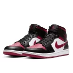 Nike Air Jordan 1 Mid AJ1 防滑耐磨 中幫復古籃球鞋 黑紅脚趾#好評不斷