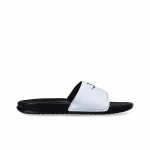 最高品質#2023熱銷 Nike Benassi JDI 夏季 時尚 舒適 一字拖鞋 沙灘鞋 白面黑底