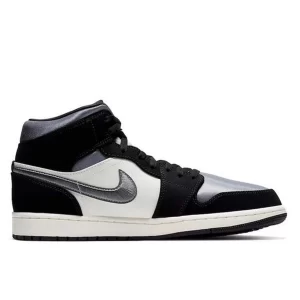Nike Air Jordan黑白 絲綢伯爵 防滑耐磨 中幫復古籃球鞋#限時特價#