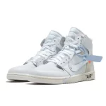 AJ1 Off White The Ten聯名款 高幫復古籃球鞋 白藍 歐洲限定#限時秒殺#