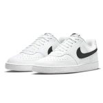 好穿舒適#2022熱銷 Nike WMNS COURTVISION LOW 休閑低幫板鞋 男女同款 白黑