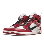Nike Air Jordan 1 Chicago x Off White The Ten 芝加哥 高幫復古籃球鞋 紅白黑#好穿舒適#