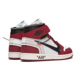Nike Air Jordan 1 Chicago x Off White The Ten 芝加哥 高幫復古籃球鞋 紅白黑#好穿舒適#
